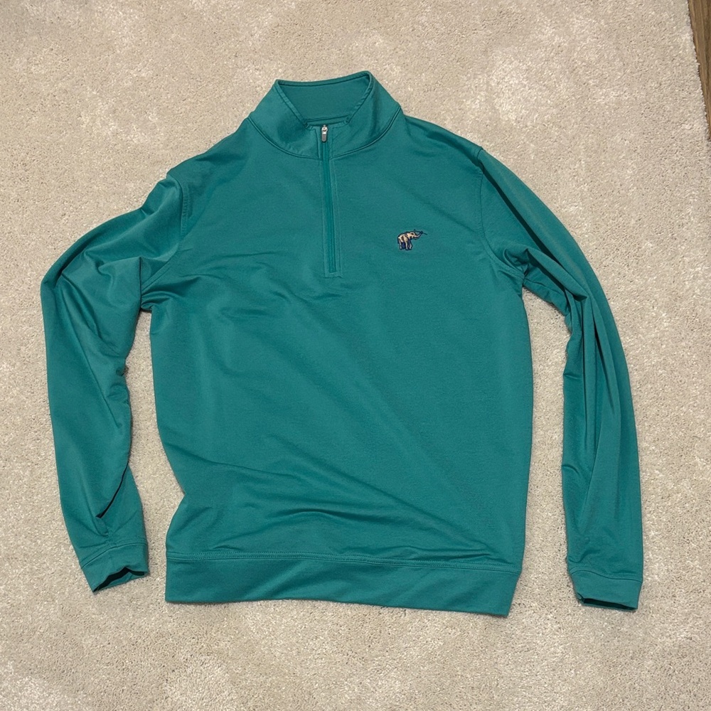 Green Quarter-Zip Pullover